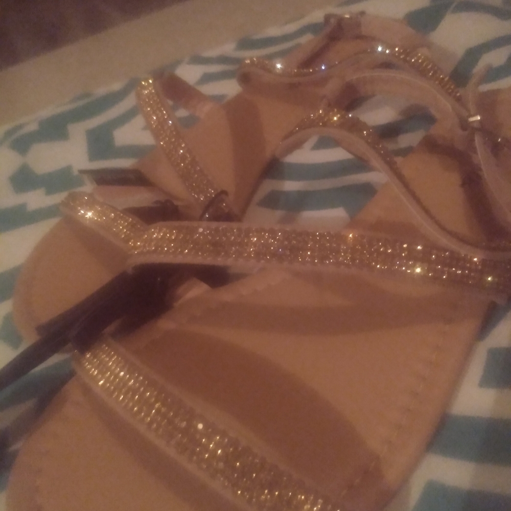 Shiny sandals